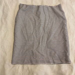 Y2K Loft size XSP Striped White Bodycon Mini Skirt